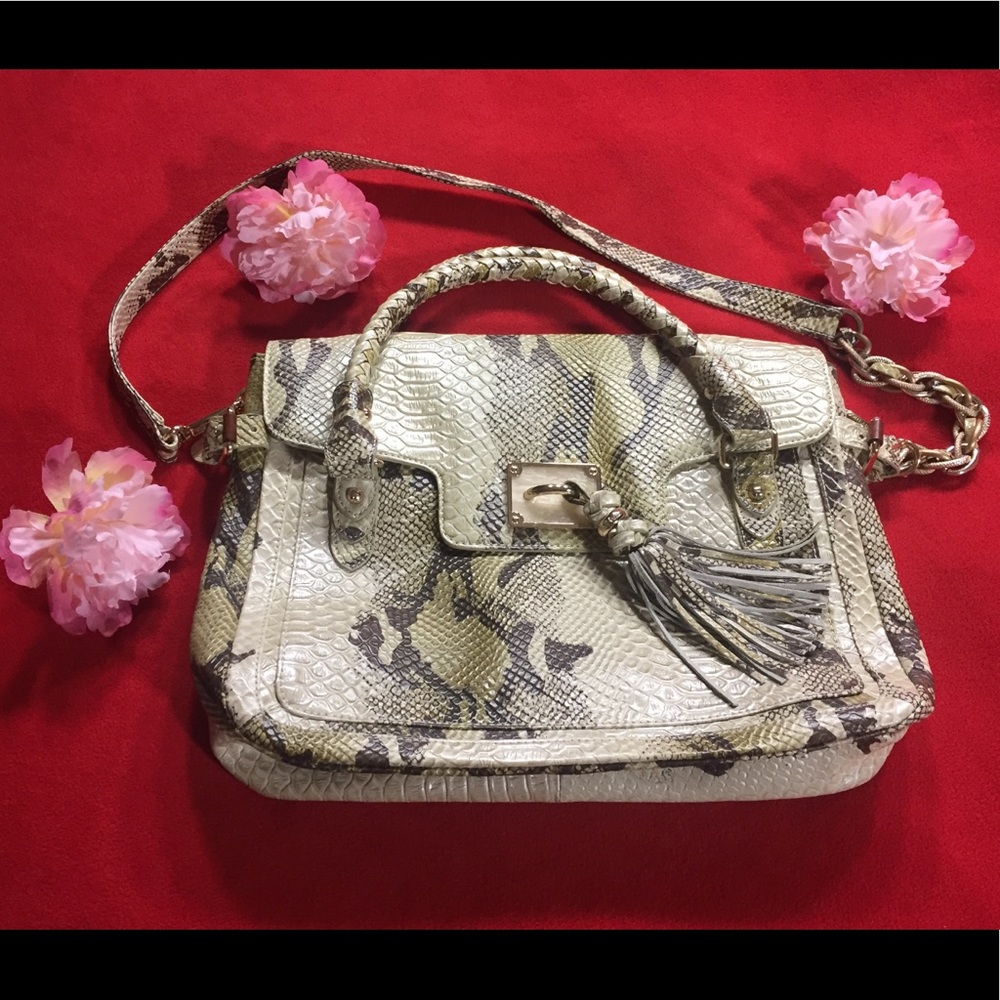 🌷NWOT🌷Elliott Luca snake embossed leatherHandbag